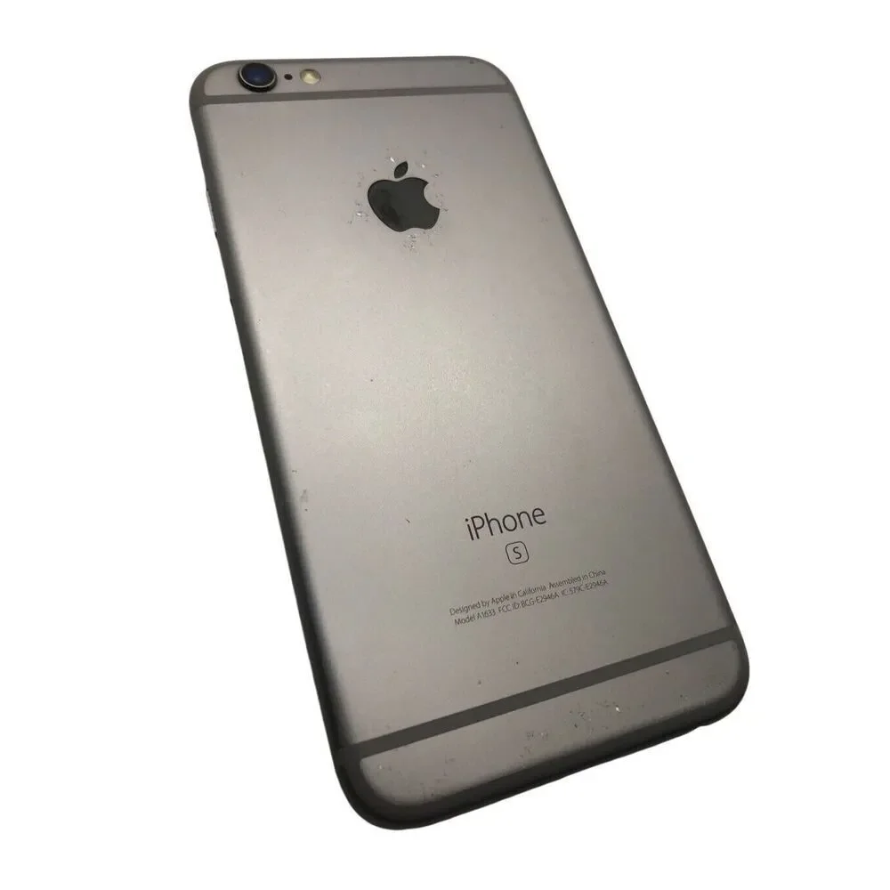 Apple iPhone S Model A1633 Locked, No Sim, Cracked Screen, Powers On